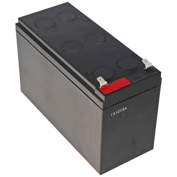 SAK7 blybatteri 12 volt med 7,2Ah og Faston stik kontakter