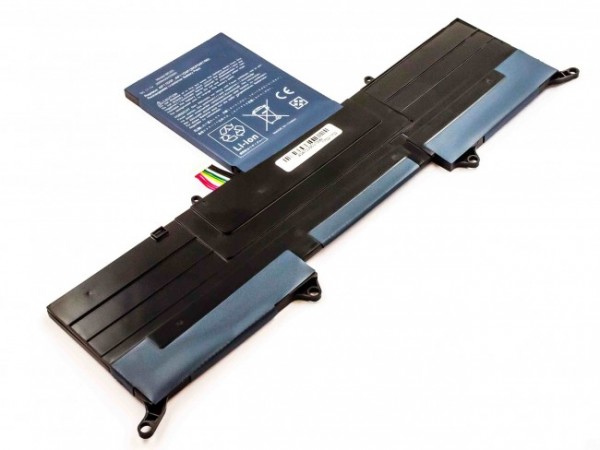 Batteri passer til ACER S3 Ultrabook 13.3, Li-Polymer, 11.1V, 3000mAh 33.3Wh, indbygget, uden værktøj