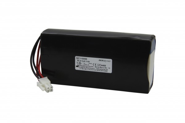 Blybatteri passer til Datex Ohmeda Braun pulsoximeter 3800/3900 CE-kompatibel
