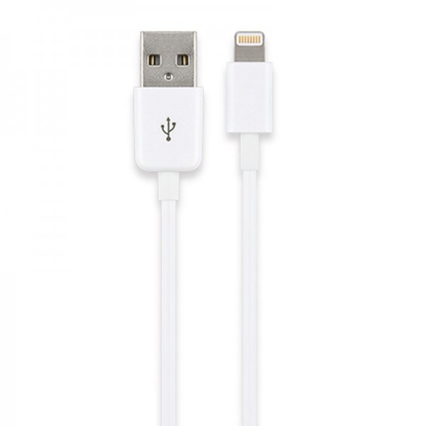 USB Sync & Charging Cable Apple iPhone 7, 6, 5, iPad 2.3 og til enheder med Lyn Connector | iPhone 5 | Apple Batteri til mobiltelefon smartphone | Genopladelige | Akkushop-Denmark