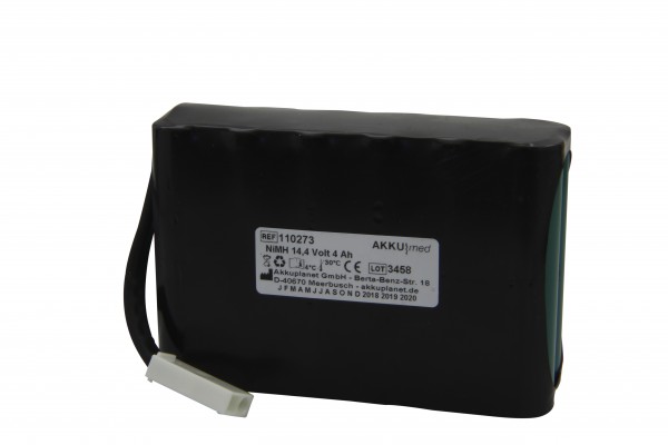 NiMH-batteri passer til Nellcor N5500 / N5600 14.4 Volt 4.0 Ah CE-kompatibel