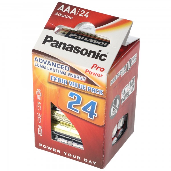 Panasonic Pro Power Micro / AAA / LR03 batterier i 24-pak