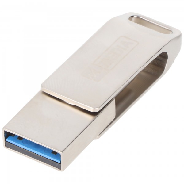 Mymedia USB 3.2 OTG stick 16GB, type AC, My Dual, sølvblister