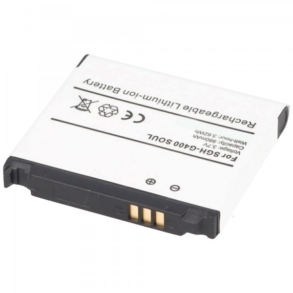 AccuCell batteri passer til Samsung SGH-F330, SGH-G400, SGH-S3600