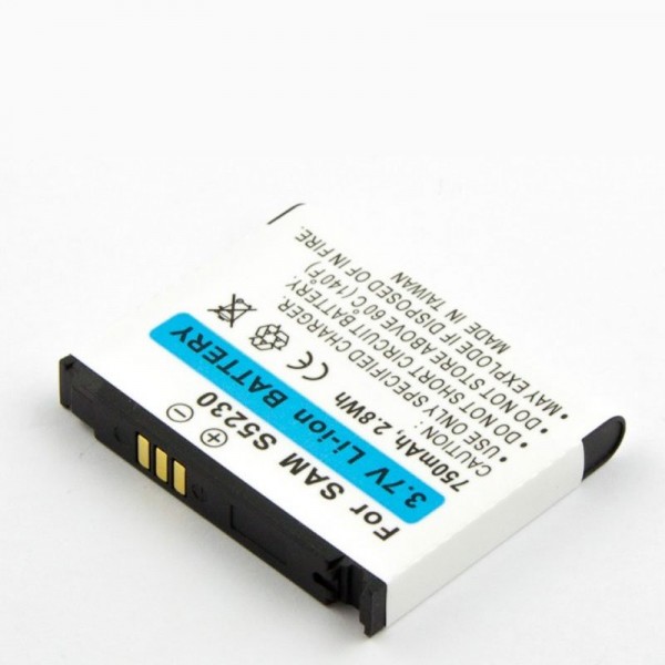 AccuCell batteri passer til Samsung S5230, svarende til AB603443CUC replik batteri (ikke et originalt Samsung mobiltelefon batteri)