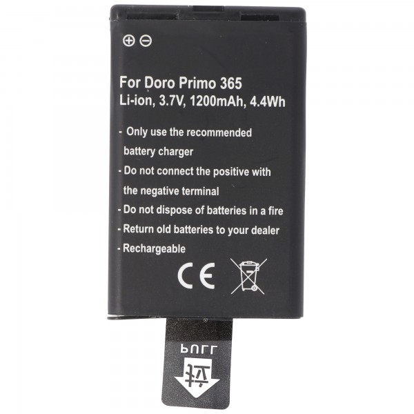 Batteri passer til mobiltelefonen Doro Primo 365 batteri, Skylink Duos batteri RBC01