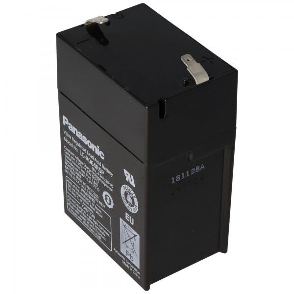 Panasonic LC-R064R5P batteri 6 volt, 4,5Ah LC-R064R2P