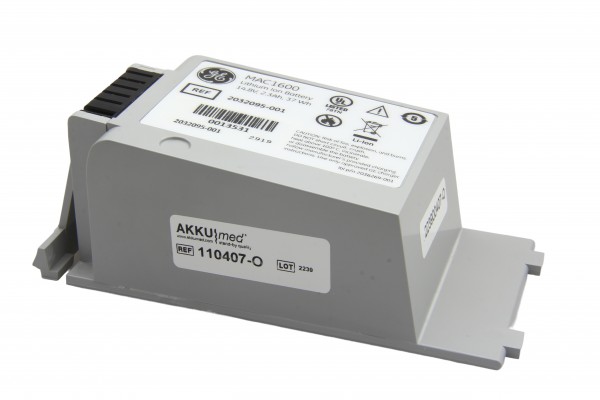 Original Li Ion-batteri GE Healthcare ECG Mac 1600 - Type 2035701-001