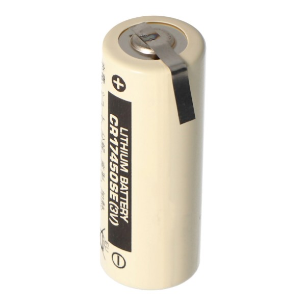 Sanyo lithiumbatteri CR17450SE størrelse A, med loddetråd Z-form