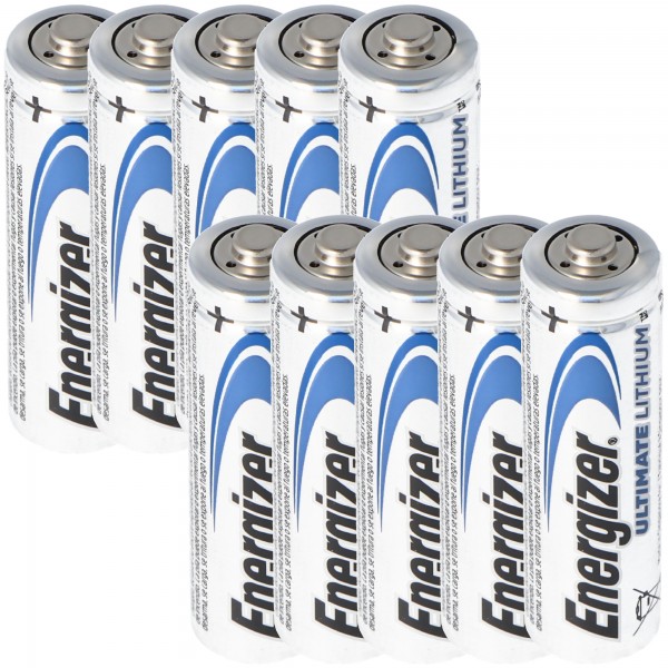 Energizer Ultimate Lithium-batteri 10-pack Energizer AA-batteri 1,5 volt batteri Energizer Ultimate Lithium AA 3100mAh