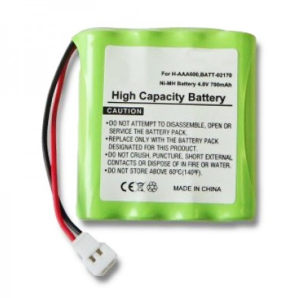 Batteri passer til Philips batteri Philips A1507, SBC 468, SBC 468/91 Batteri H-AAA600, BATT-02170