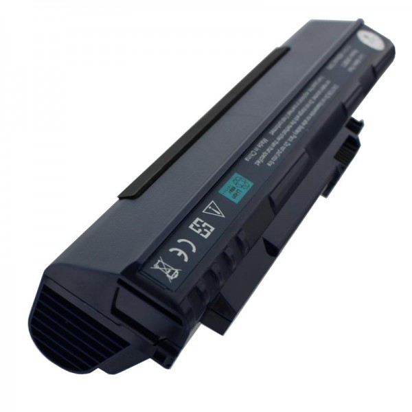 AccuCell batteri passer til Acer Aspire One 6600mAh sort / mørk blå