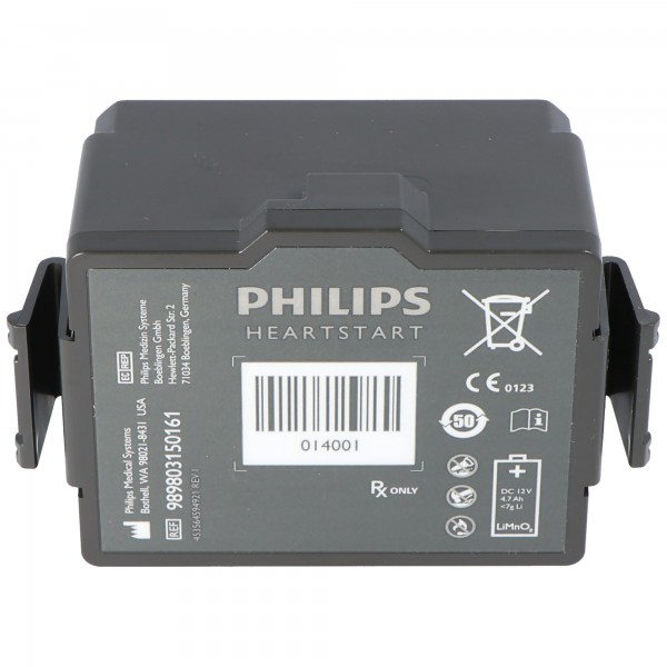 Original Philips litiumbatteri Heartstart Forerunner 3, FR3