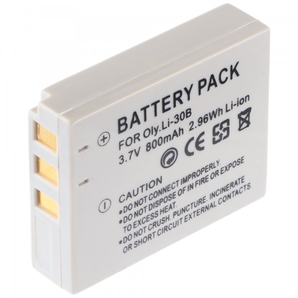AccuCell batteri passer til Olympus LI-30B, Mju mini Digital