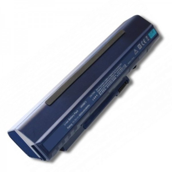 AccuCell batteri passer til Acer Aspire One 8800mAh sort eller mørk blå