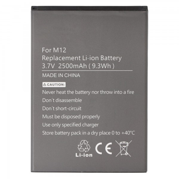 Li-Ion batteri - 2500mAh (3.7V) til mobiltelefoner, smartphones, telefoner som Timmy A003