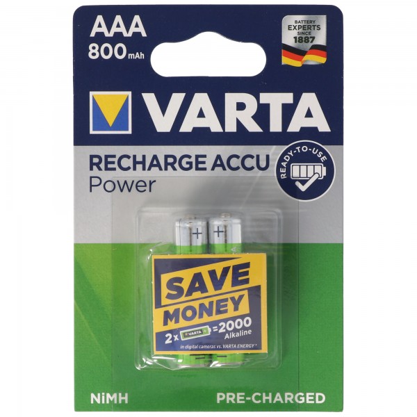 VARTA Ready2use Batteri Micro / AAA 56703 2-Pack