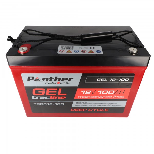 Panther tracline Gel Deep Cycle 12V 100Ah blybatteri AGM blygelbatteri