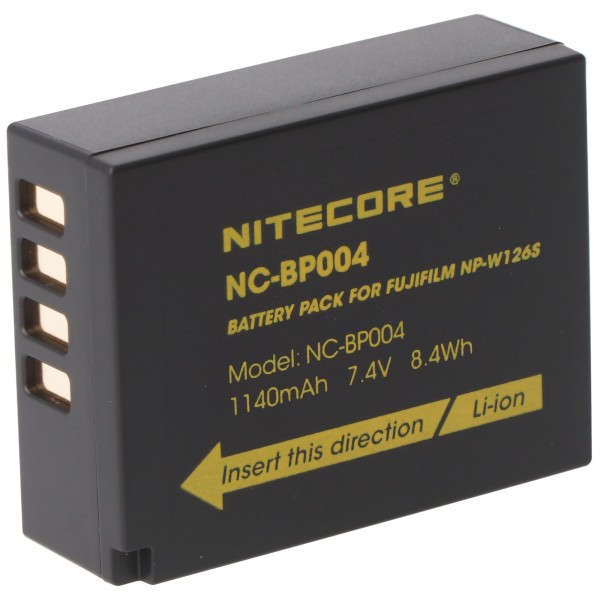 Nitecore NP-W126S kamera batteri til Fujifilm