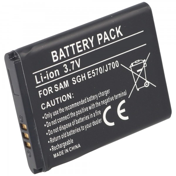 Batteri passer til Samsung SGH-J700, 600mAh