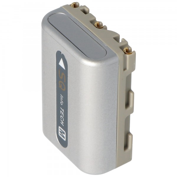 AccuCell batteri passer til Sony NP-QM50, NP-QM51 sølv