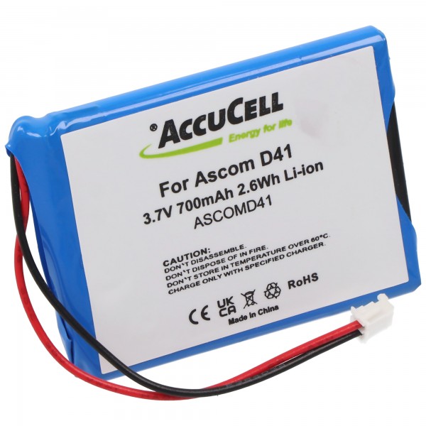 AccuCell batteri passer til Ascom D41 batteri FA01302005, FA83601195