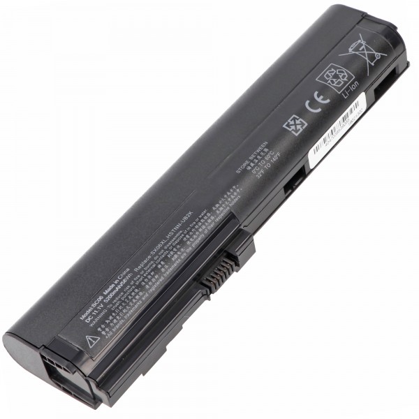 Batteri passer til HP EliteBook 2560p, Li-ion, 11.1V, 5200mAh, 57W, sort