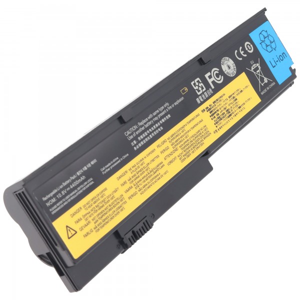 Batteri passer til Lenovo ThinkPad X200, Li-ion, 10.8V, 4400mAh, 47.5Wh, sort
