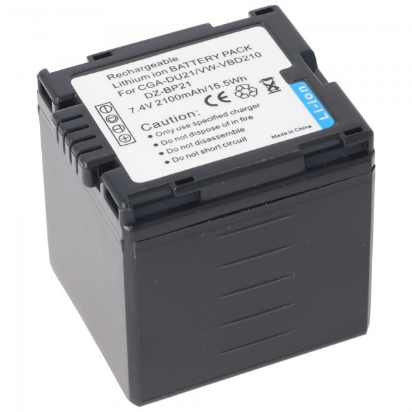 AccuCell batteri passer til Panasonic CGA-DU21 batteri VW-VBD210