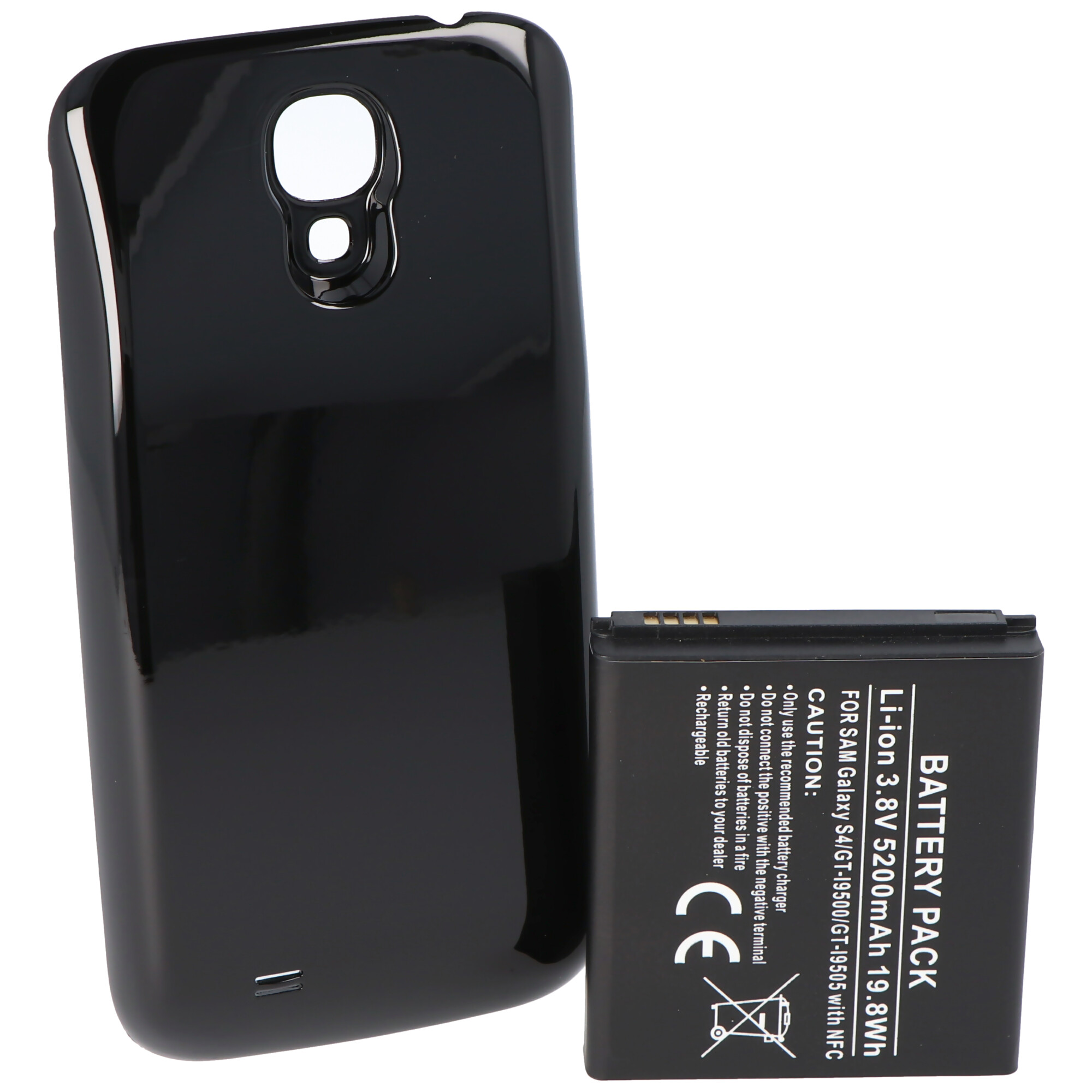 forseelser Monument bureau Samsung Galaxy S4 højtydende batteri med 5200mAh NFC og ekstra cover |  GT-I9500 | Samsung | Batteri til mobiltelefon smartphone | Genopladelige  batterier | Akkushop-Denmark