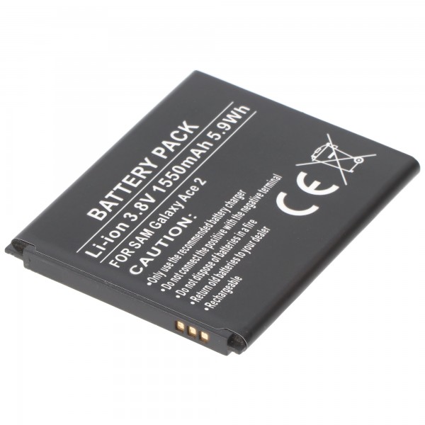 AccuCell batteri passer til Samsung Galaxy Ace 2, GT-I8160