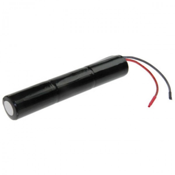 Nødbelysningsbatteri L1x3 Saft VNT C med kabel 10cm med åben ledning 3,6V, 2500mAh