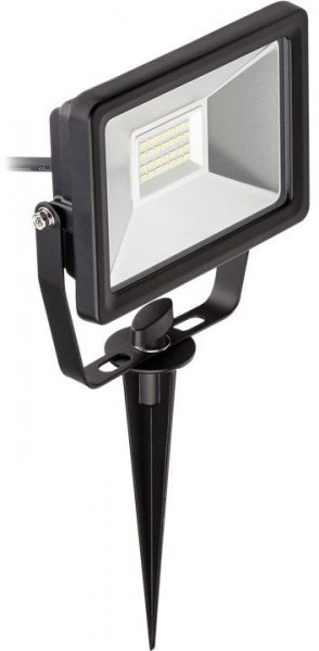 Goobay LED udendørs flomlys med jordspyd, 20 W - belysningsløsning til døråbninger, adgangsveje, have & Co.